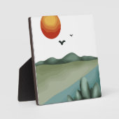 Schitterend landschap fotoplaat (Voorkant)