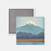 Schitterend landschap magneet (Voorkant / Achterkant)