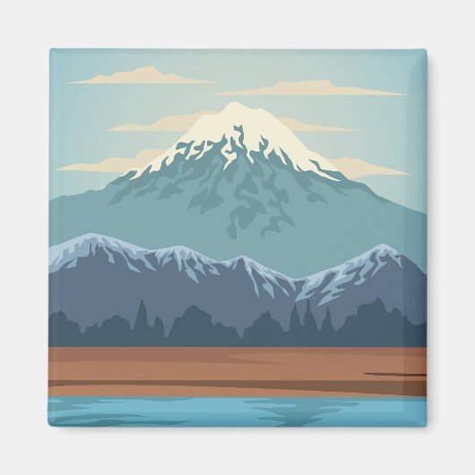 Schitterend landschap magneet (Voorkant)