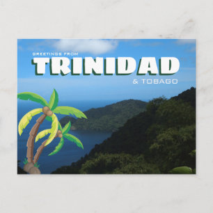 Schitterend landschap Trinidad en Tobago Briefkaart