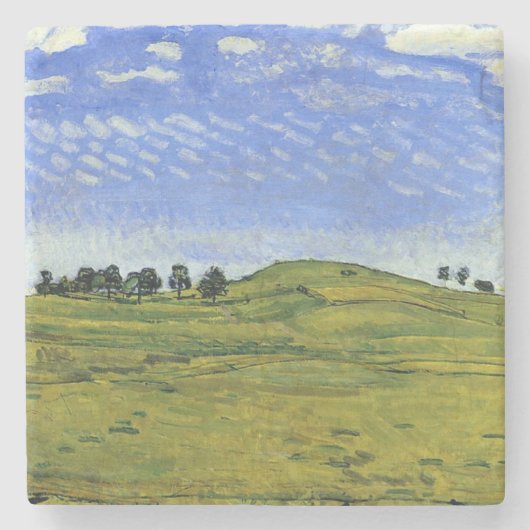 Schitterend landschap van de Zwitserse Alpen (Ferd Stenen Onderzetter (Voorkant)