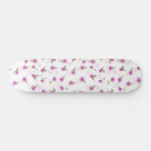 Schitterend lavender Paars Daisy Flower-ontwerp Persoonlijk Skateboard (Horizontaal)