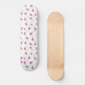 Schitterend lavender Paars Daisy Flower-ontwerp Persoonlijk Skateboard (Voorkant)