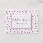 Schitterend lavender Paars Daisy Flower-ontwerp Visitekaartje (Voorkant)