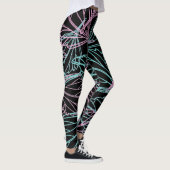 Schitterend Leaf-patroon Leggings (Rechts)