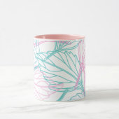 Schitterend Leaf-patroon Mok (Midden)