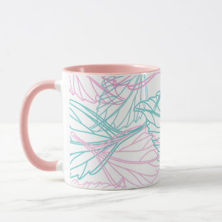 Schitterend Leaf-patroon Mok