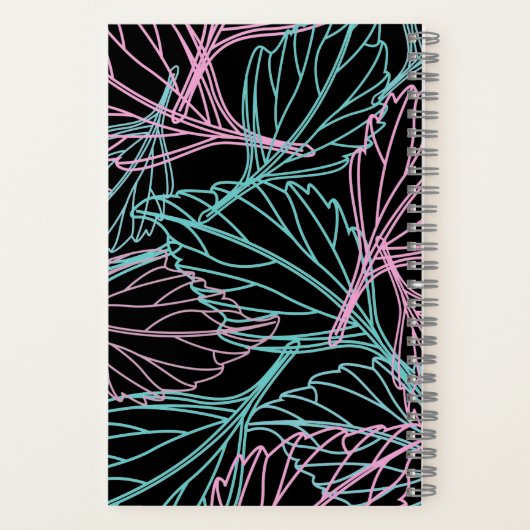 Schitterend Leaf-patroon Notitieboek (Achterkant)