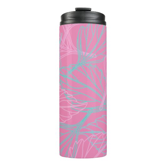 Schitterend Leaf-patroon Thermosbeker (Voorkant)