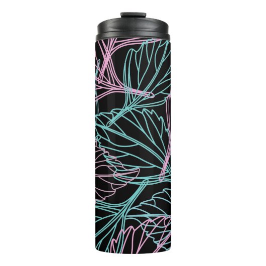 Schitterend Leaf-patroon Thermosbeker (Voorkant)