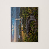 Schitterend lichthuis Landschap bij zonsopgang Legpuzzel (Verticaal)