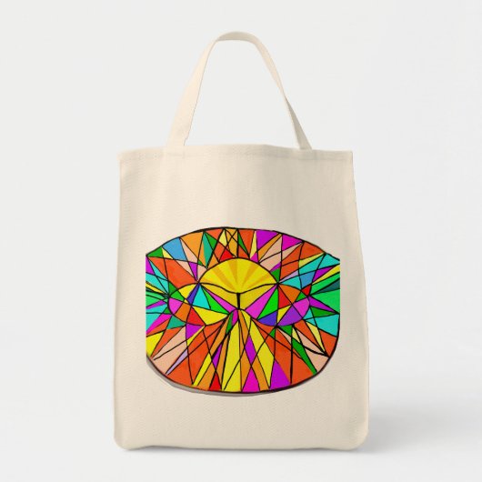 Schitterend liefdevol, helder diagonaal ontwerp va tote bag (Voorkant)