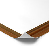 Schitterend Lijst van hout - opvallend ongelooflij Poster (Hoek)