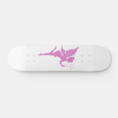Schitterend meisje-fee-silhouet persoonlijk skateboard (Horizontaal)