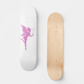 Schitterend meisje-fee-silhouet persoonlijk skateboard (Voorkant)
