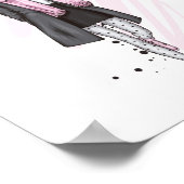 Schitterend meisje in stijlvolle kleren met mode a poster (Hoek)