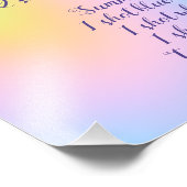 Schitterend menu van de Regenboogbruiloft van de P Foto Afdruk (Hoek)