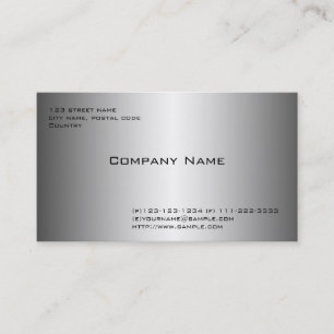 schitterend metaal als visitekaartje. visitekaartje