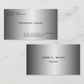 schitterend metaal als visitekaartje. visitekaartje (Voorkant / Achterkant)