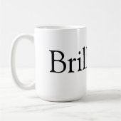 Schitterend! mok koffie (Links)