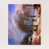 Schitterend mooi sneeuwlandschap legpuzzel (Verticaal)