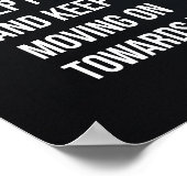 Schitterend, Motivatie Poster van de gym van vrouw (Hoek)