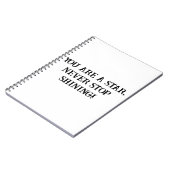 Schitterend Motiverend Notitieboek voor Kinderen (Linkerzijde)