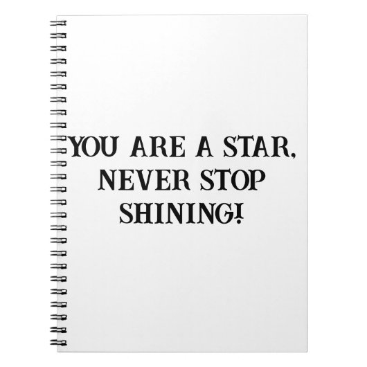 Schitterend Motiverend Notitieboek voor Kinderen (Voorkant)