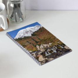Schitterend Mount Rainier en Edith Creek landschap Notitieboek