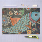 Schitterend mozaïek en kleurrijk visverpakkingspap tissuepapier (Craft)