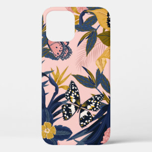 Schitterend naadloos artistiek zoet tropisch patro Case-Mate iPhone case