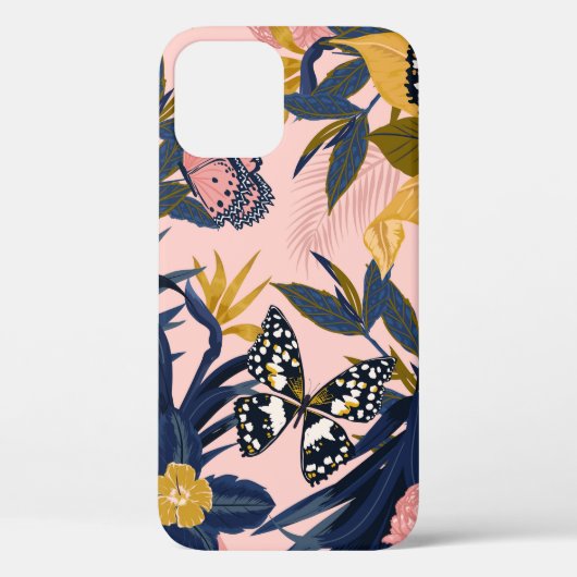 Schitterend naadloos artistiek zoet tropisch patro Case-Mate iPhone case (Achterkant)