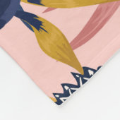 Schitterend naadloos artistiek zoet tropisch patro fleece deken (Hoek)