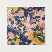 Schitterend naadloos artistiek zoet tropisch patro wandkleed (Voorkant (horizontaal))