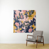 Schitterend naadloos artistiek zoet tropisch patro wandkleed (In situ)