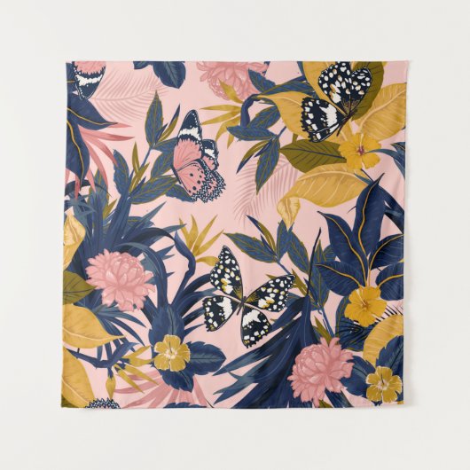 Schitterend naadloos artistiek zoet tropisch patro wandkleed (Voorkant)