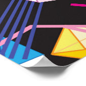 Schitterend naadloos patroon met kleurrijke krista poster (Hoek)