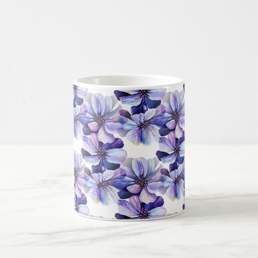 Schitterend naadloos patroon van Lila eeuwen Koffiemok (Center)