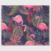 Schitterend naadloos tropisch patroon met roze fla cadeaupapier (Vlak)