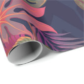 Schitterend naadloos tropisch patroon met roze fla cadeaupapier (Rol Hoek)