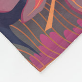 Schitterend naadloos tropisch patroon met roze fla fleece deken (Hoek)