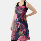 Schitterend naadloos tropisch patroon met roze fla schort (Insitu)