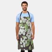 Schitterend naadloos veerpatroon met groen vertakt schort (Gedragen)