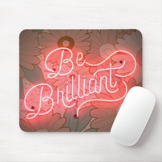 Schitterend neonlicht muismat (Met muis)