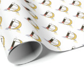 Schitterend neoplasticisme Kunstmonogram. Brief D Cadeaupapier (Rol Hoek)