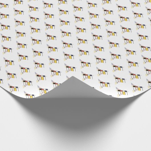 Schitterend neoplasticisme Kunstmonogram. Brief E Cadeaupapier (Hoek)