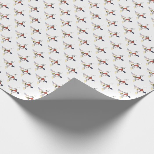 Schitterend neoplasticisme Kunstmonogram. Brief V Cadeaupapier (Hoek)