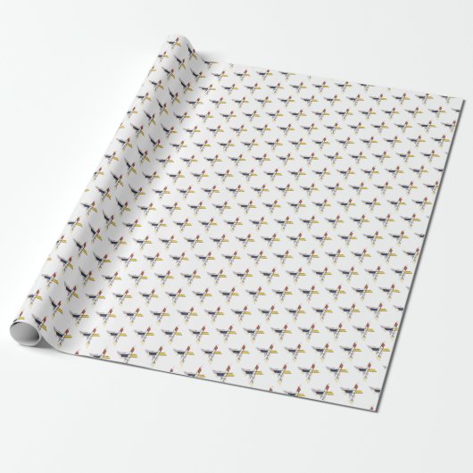 Schitterend neoplasticisme Kunstmonogram. Brief X Cadeaupapier (Uitgerold)