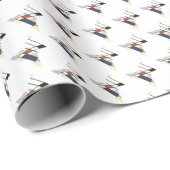 Schitterend neoplasticisme Kunstmonogram. Letter Z Cadeaupapier (Rol Hoek)