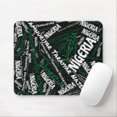 Schitterend Nigeriaans vlagkleurentriotticum Muismat (Met muis)